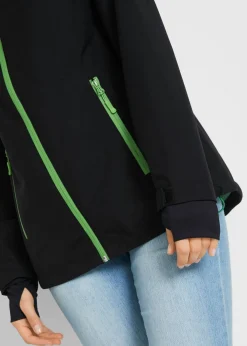 Mujer bonprix bonprix Chaqueta funcional impermeable con detalles reflectantes