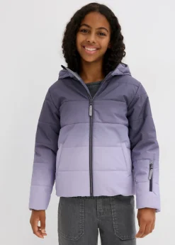 bonprix bonprix Ropa 9 A 16 Años·Chaquetas Y Outdoor>Chaqueta funcional impermeable con capucha arándano-malva