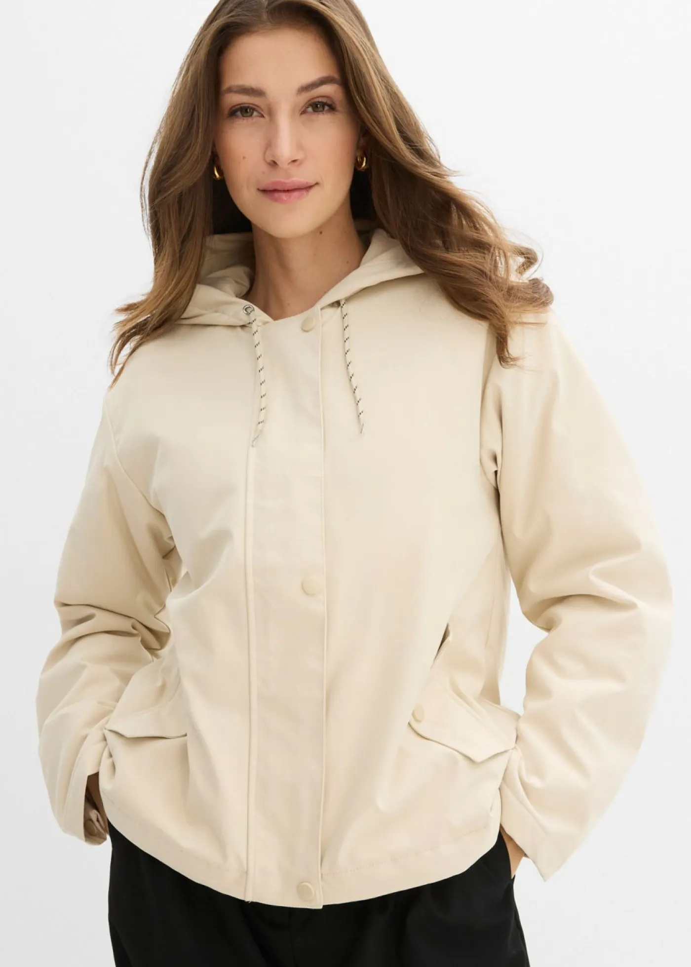 bonprix bonprix Chaquetas Y Abrigos|Novedades>Chaqueta funcional ligeramente acolchada de material repelente al agua Arena claro