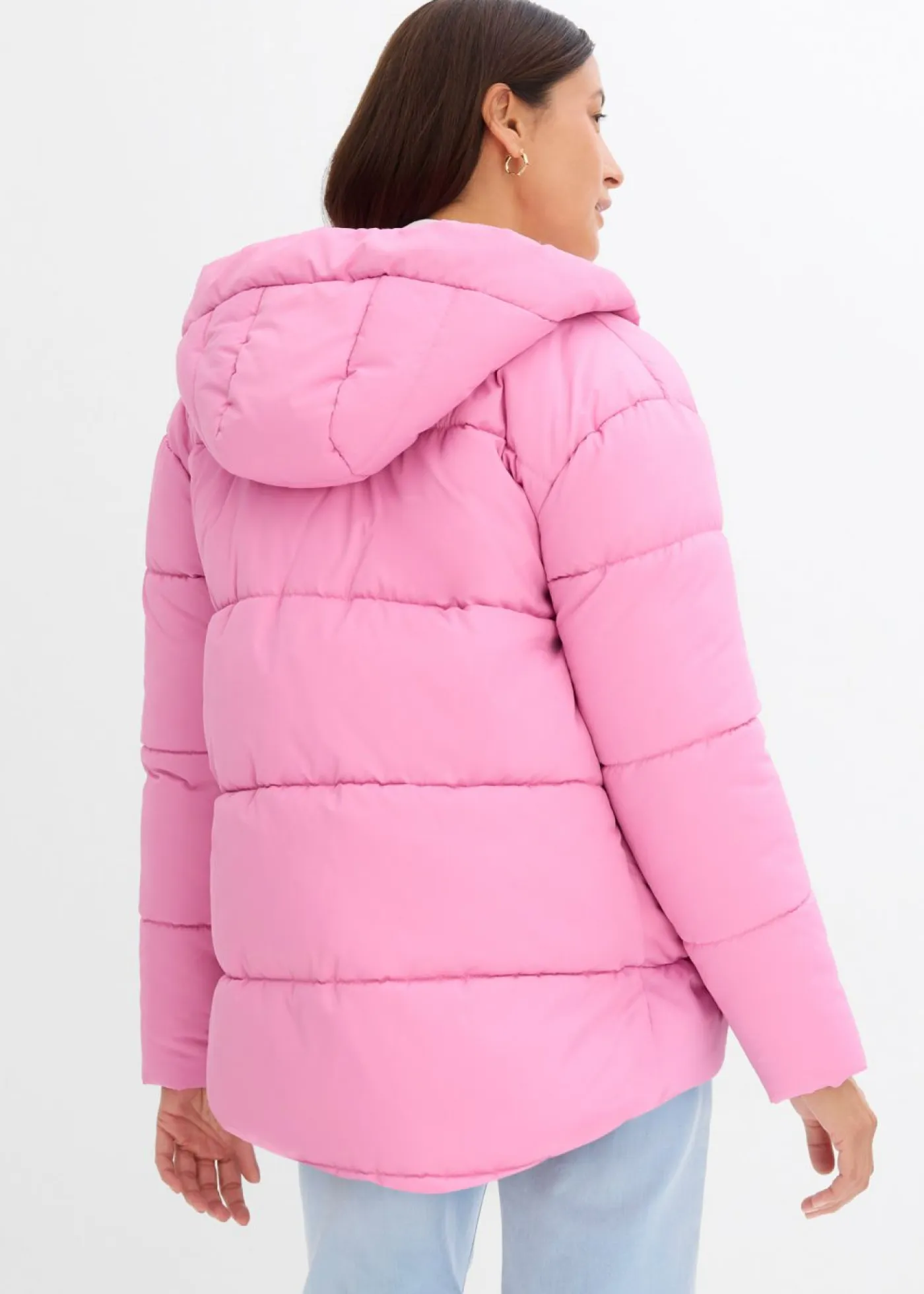 bonprix bonprix Chaquetas Y Abrigos>Chaqueta guateada con corte holgado Rosa fucsia