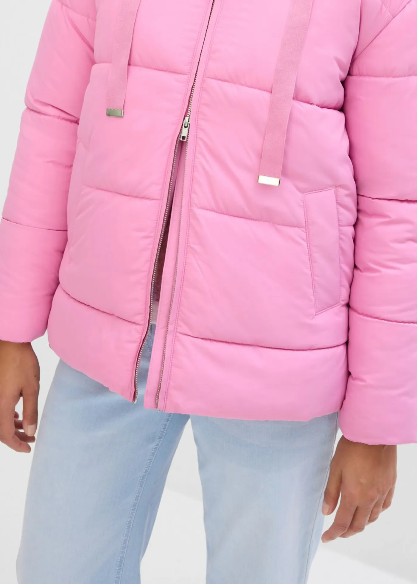 bonprix bonprix Chaquetas Y Abrigos>Chaqueta guateada con corte holgado Rosa fucsia