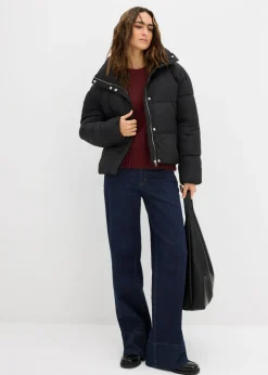 Mujer bonprix bonprix Chaqueta guateada con cuello alto