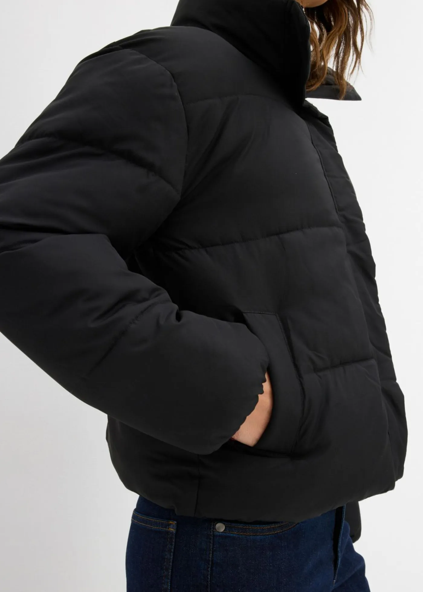 Mujer bonprix bonprix Chaqueta guateada con cuello alto