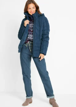 Mujer bonprix bonprix Chaqueta guateada ligera con capucha desmontable