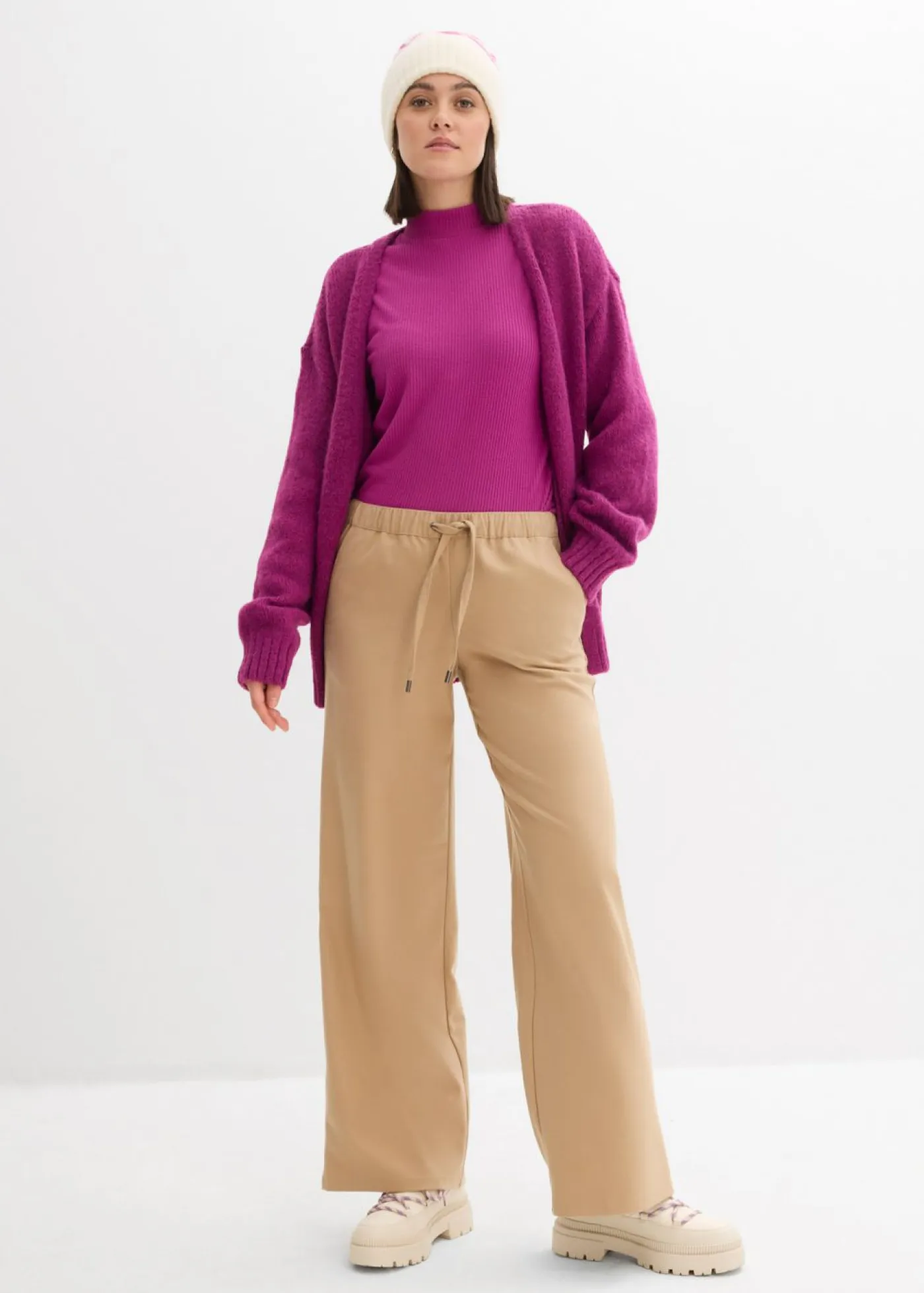 Mujer bonprix bonprix Chaqueta holgada de punto grueso