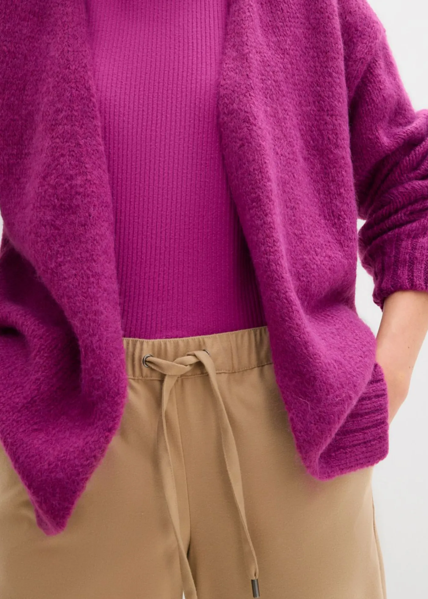 Mujer bonprix bonprix Chaqueta holgada de punto grueso