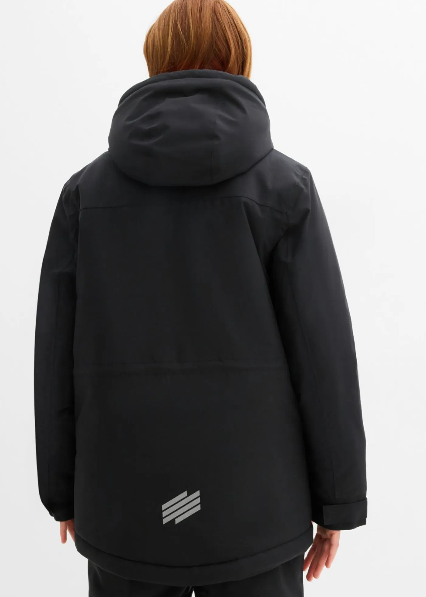 bonprix bonprix Ropa 9 A 16 Años·Chaquetas Y Outdoor>Chaqueta impermeable de esquí con detalles deportivos Negro-rosa neón