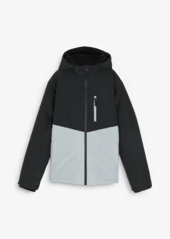 Niños bonprix bonprix Chaqueta impermeable de invierno con capucha y diseño en color block
