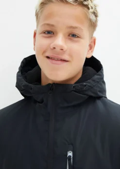 Niños bonprix bonprix Chaqueta impermeable de invierno con capucha y diseño en color block