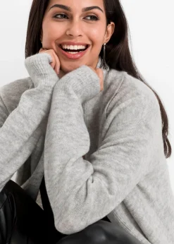 Mujer bonprix bonprix Chaqueta larga de punto con cuello tipo chal