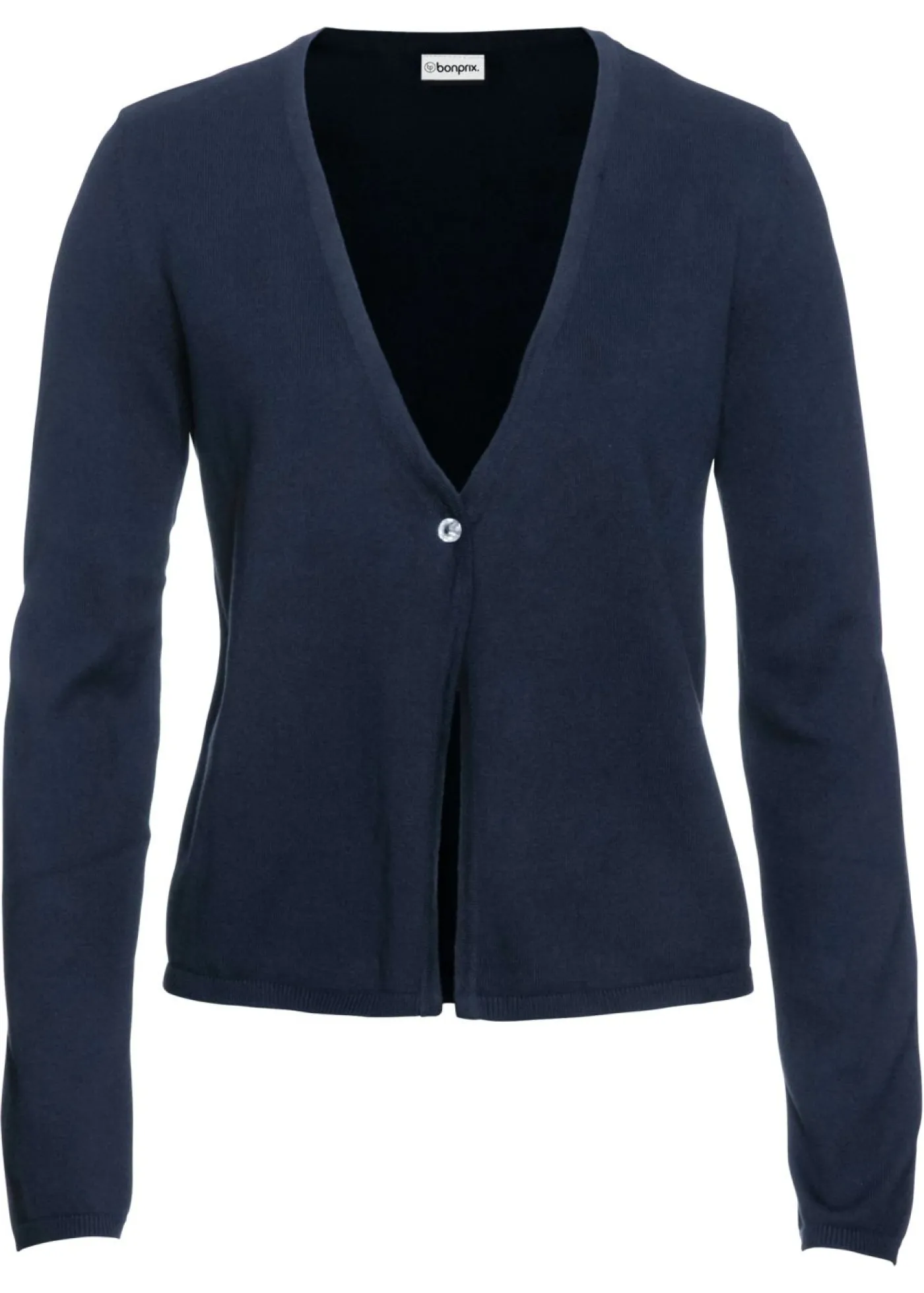 Mujer bonprix bonprix Chaqueta lisa de punto fino