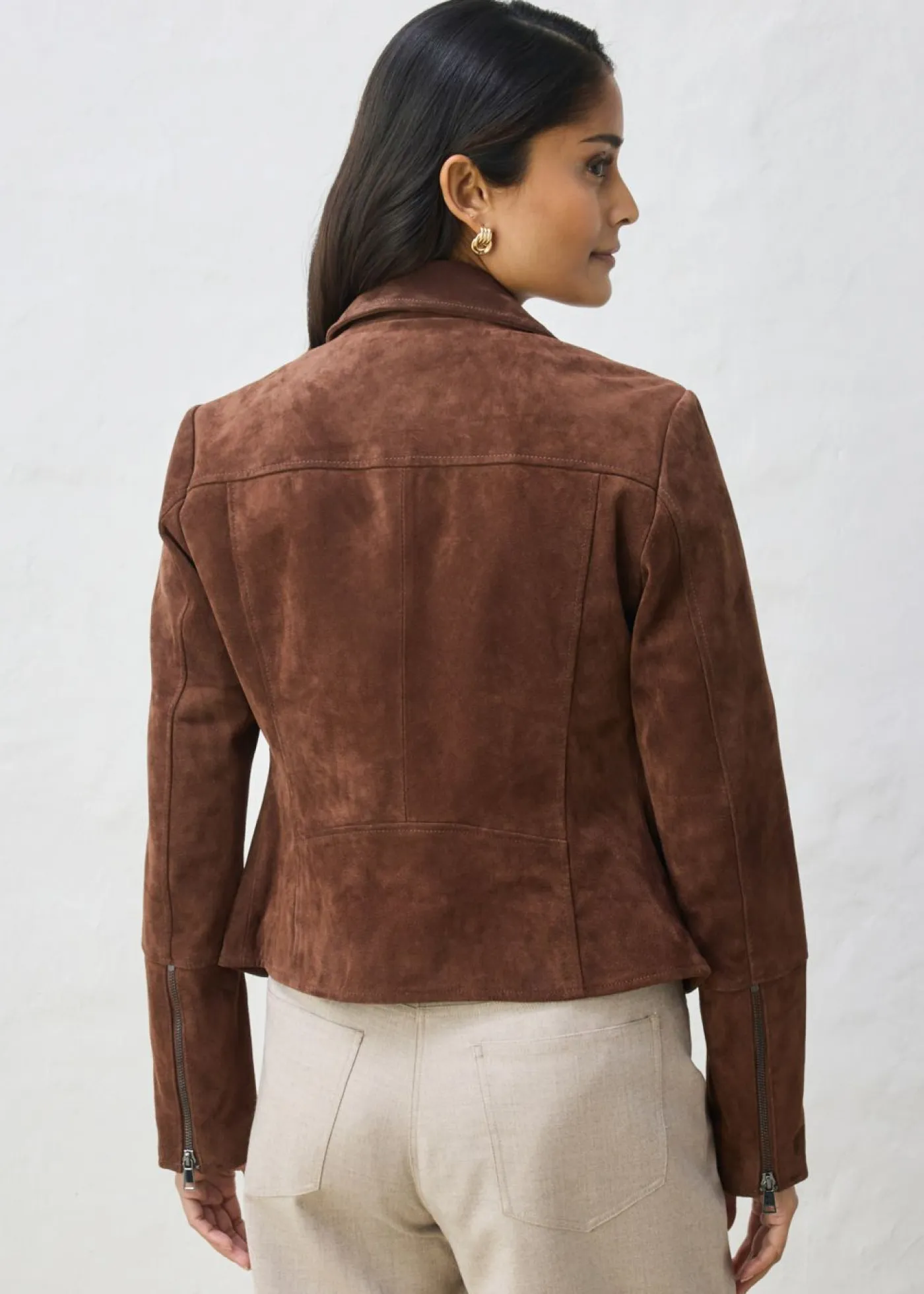 Mujer bonprix bonprix Chaqueta motera de ante