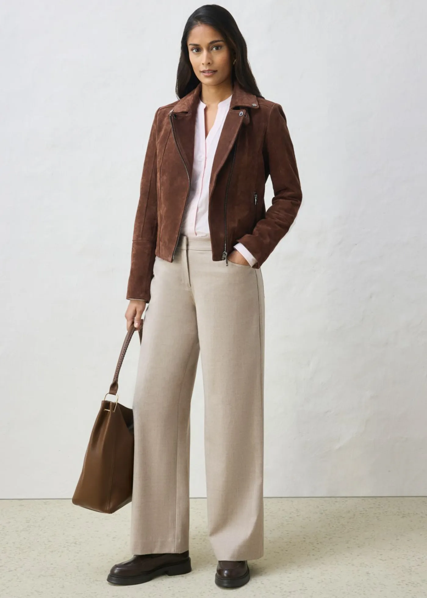 Mujer bonprix bonprix Chaqueta motera de ante