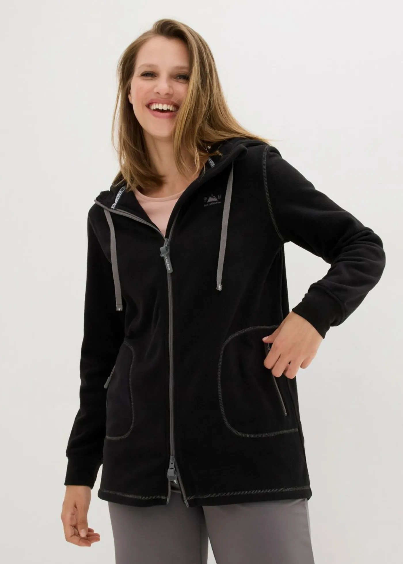 Mujer bonprix bonprix Chaqueta polar con bolsillos con cremallera