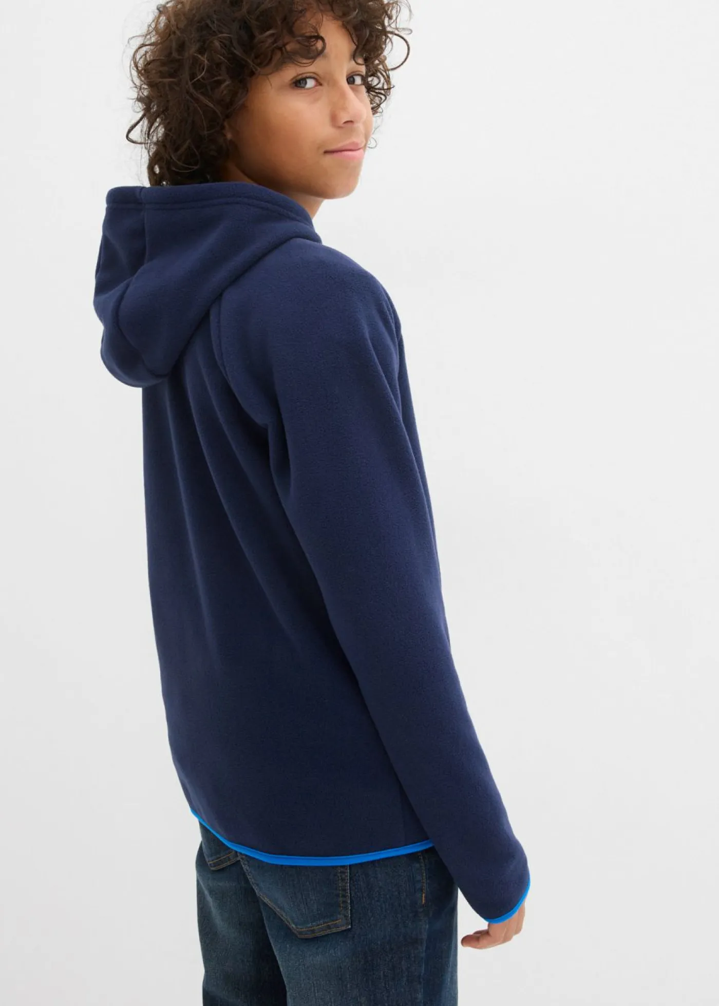 Niños bonprix bonprix Chaqueta polar con detalles en contraste
