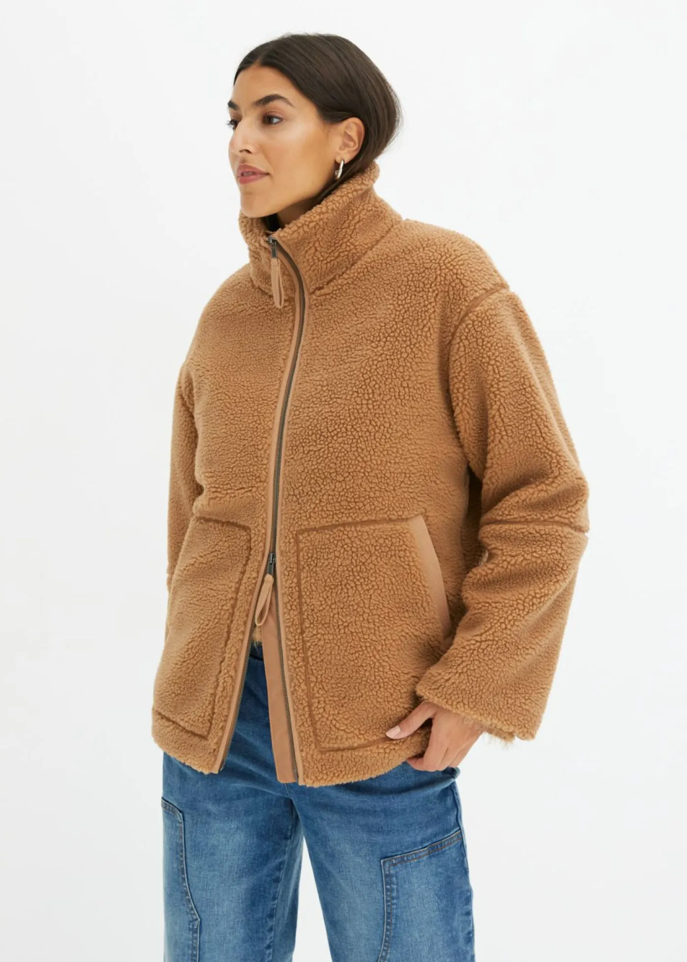bonprix bonprix Chaquetas Y Abrigos>Chaqueta polar con forro Camel