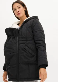 bonprix bonprix Premamá>Chaqueta premamá 3 en 1 con inserto de porteo Negro