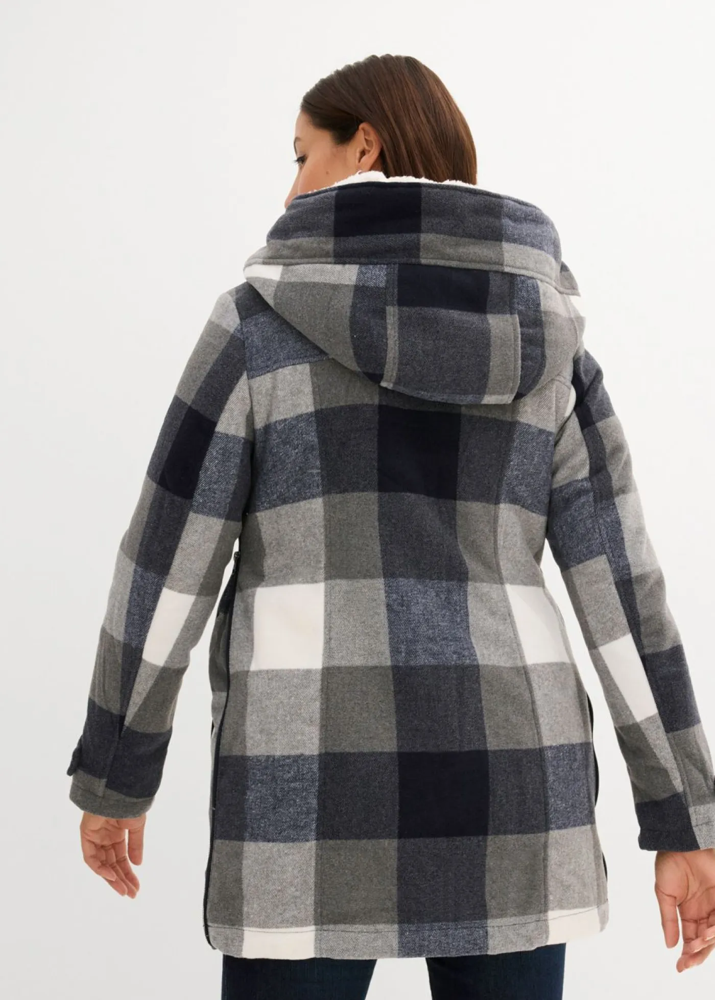 Mujer bonprix bonprix Chaqueta premamá de lana con forro de peluche/chaqueta de porteo