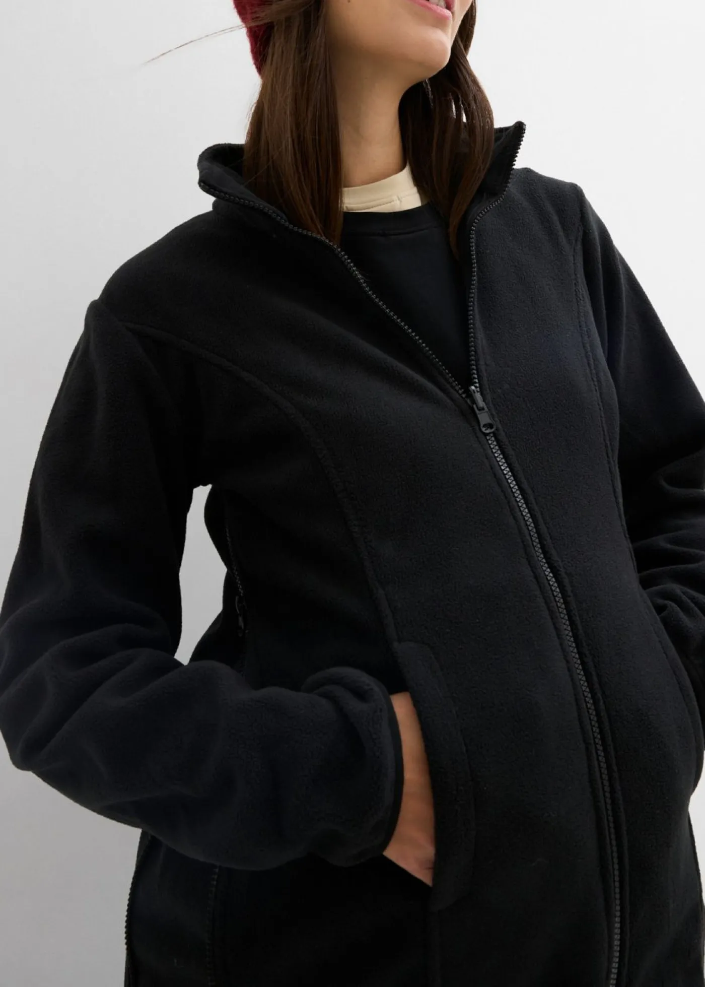 Mujer bonprix bonprix Chaqueta premamá de porteo 6 en 1 con forro polar extraíble