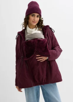 bonprix bonprix Premamá>Chaqueta reversible 6 en 1 para durante y después del embarazo rojo burdeos