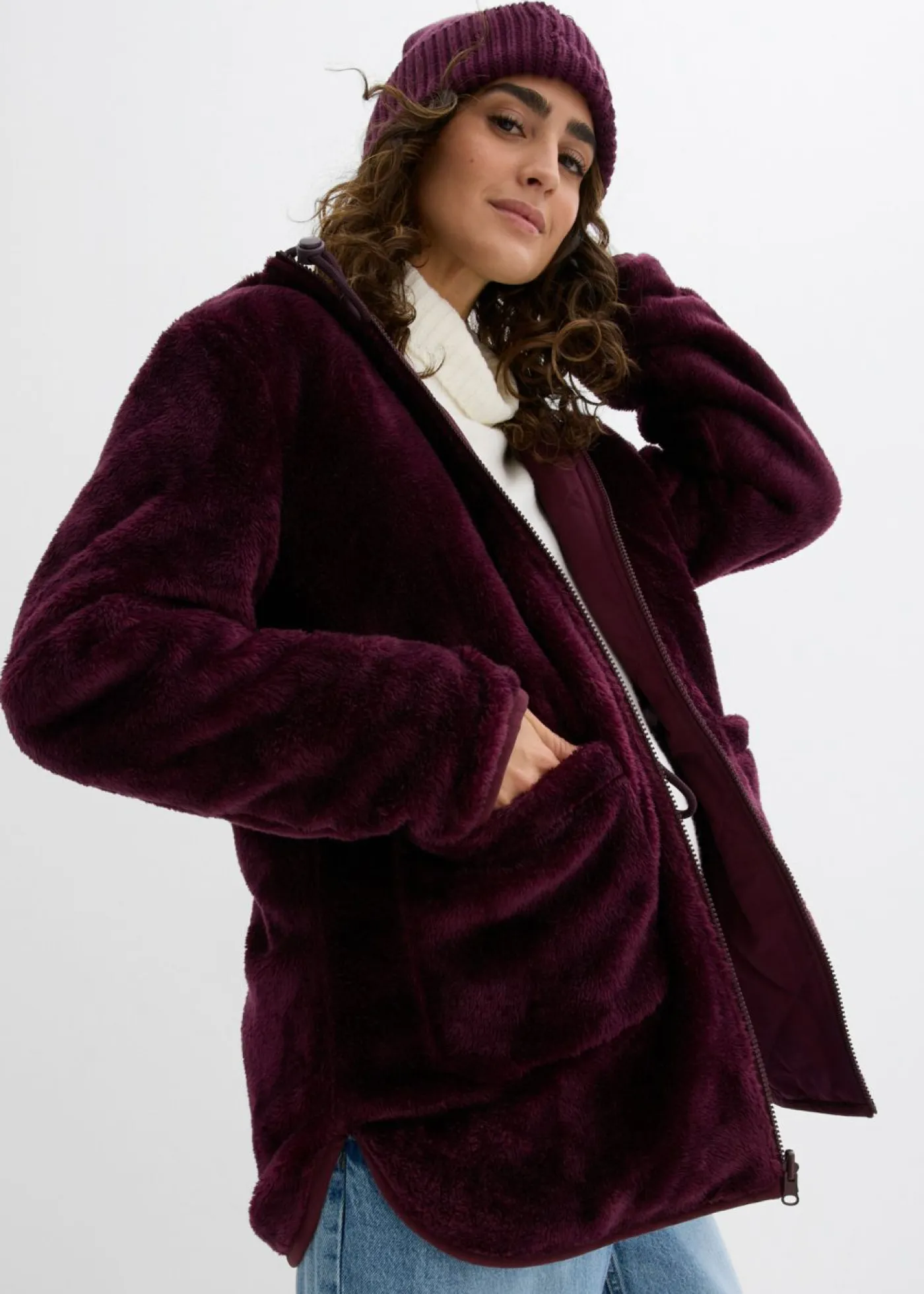 bonprix bonprix Premamá>Chaqueta reversible 6 en 1 para durante y después del embarazo rojo burdeos