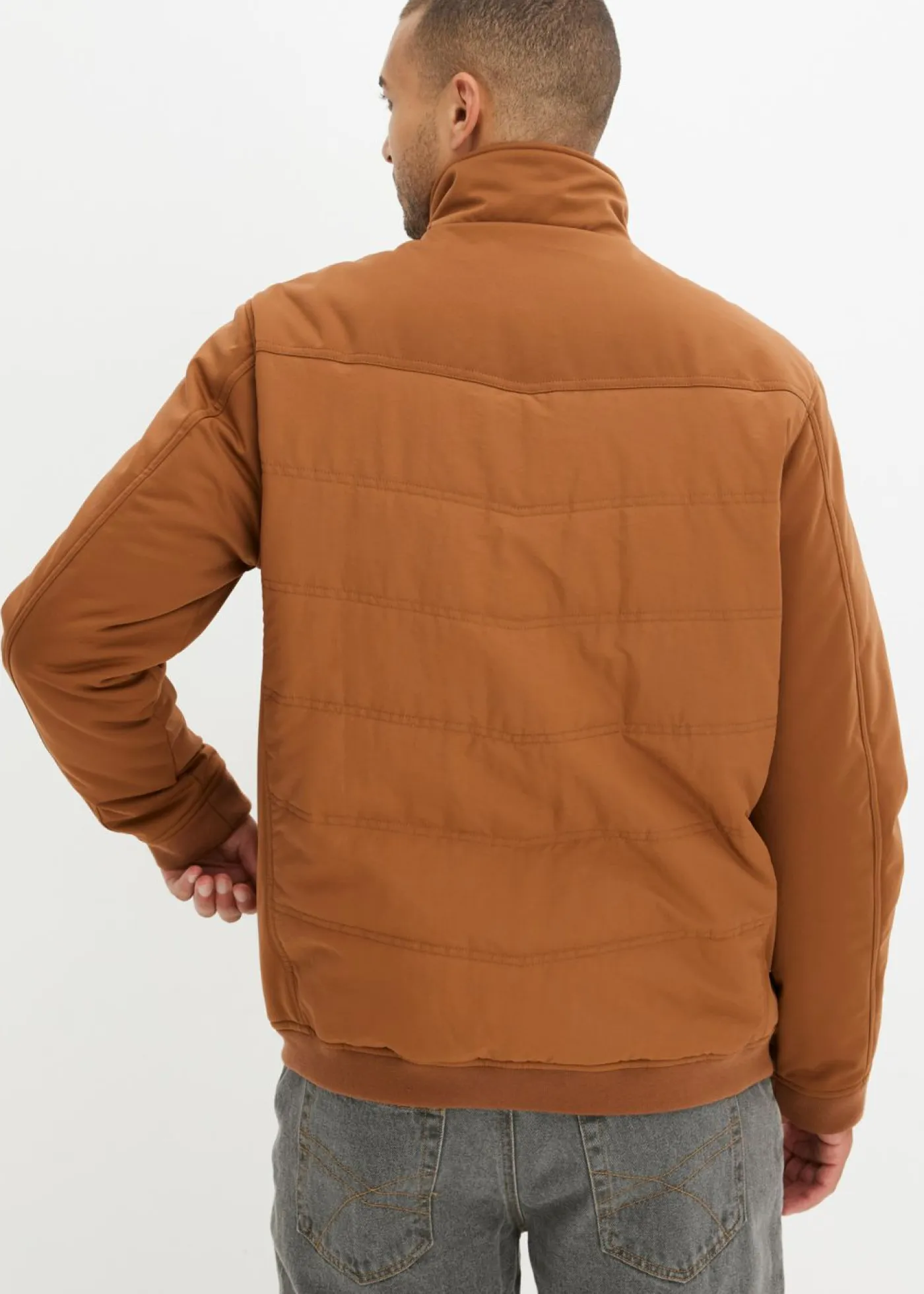 bonprix bonprix Chaquetas Y Abrigos·Chaquetas|Outdoor>Chaqueta softshell acolchada con forma de cazadora marrón