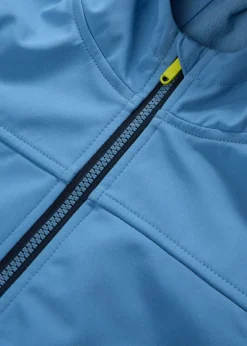 bonprix bonprix Ropa 2 A 9 Años·Novedades|Ropa 2 A 9 Años·Prendas Exteriores Y Outdoor>Chaqueta softshell con capucha resistente al viento y al agua Azul cristal