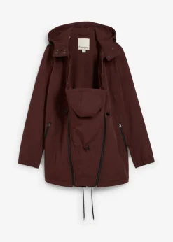 bonprix bonprix Premamá>Chaqueta softshell de porteo/premamá con ancho regulable Marrón tierra