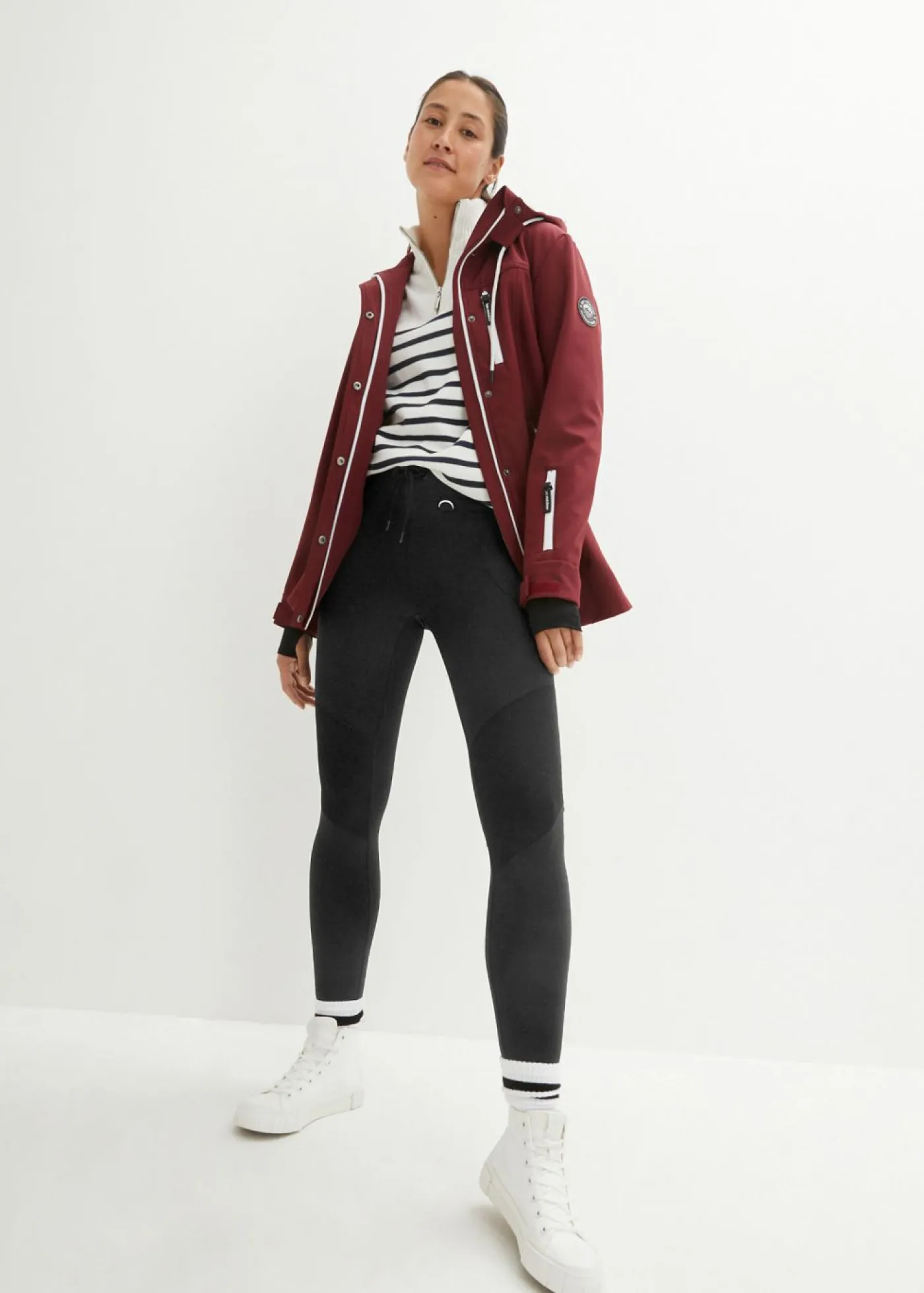 bonprix bonprix Ropa Para El Aire Libre|Ropa Deportiva>Chaqueta softshell repelente al agua rojo avellana