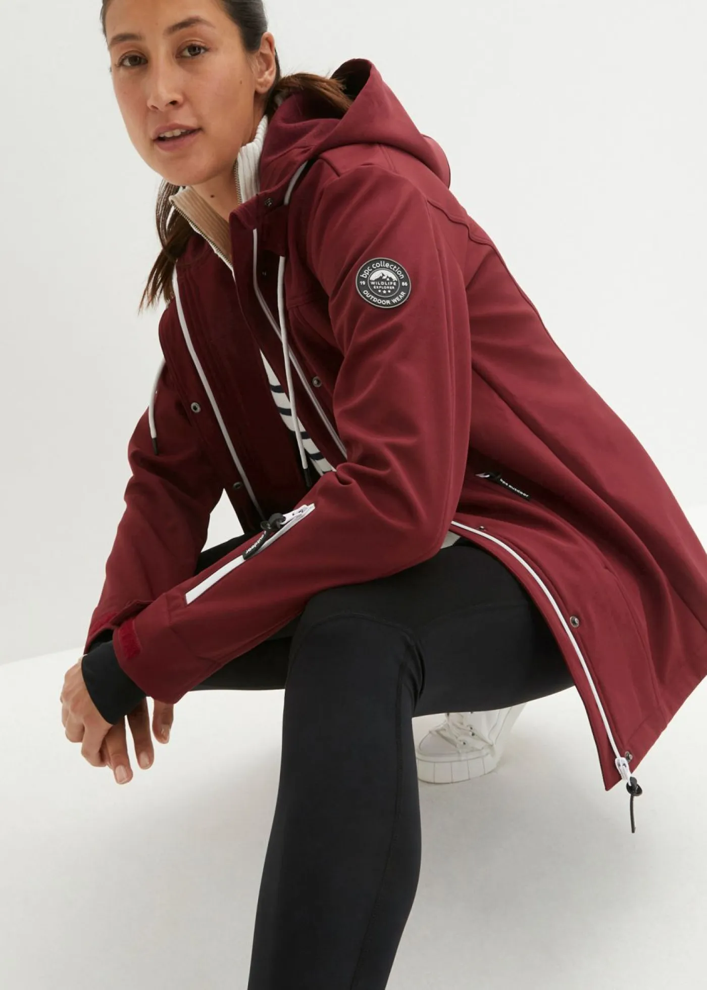 bonprix bonprix Ropa Para El Aire Libre|Ropa Deportiva>Chaqueta softshell repelente al agua rojo avellana