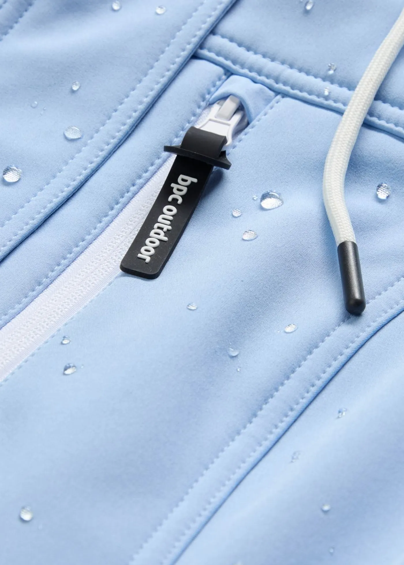 bonprix bonprix Ropa Para El Aire Libre|Ropa Deportiva>Chaqueta softshell repelente al agua Azul perla + blanco