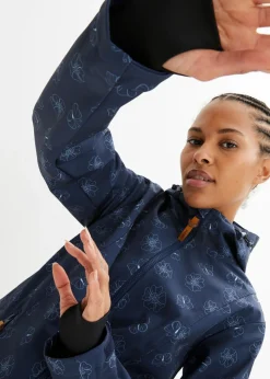 Mujer bonprix bonprix Chaqueta softshell repelente al agua con patrón de flores