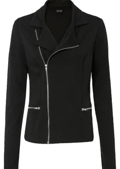 Mujer bonprix bonprix Chaqueta tipo biker de mezcla de viscosa