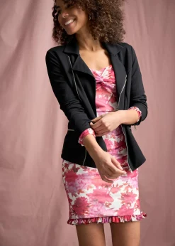 Mujer bonprix bonprix Chaqueta tipo biker de mezcla de viscosa