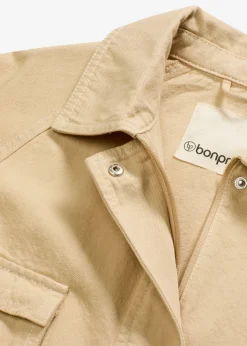 bonprix bonprix Chaquetas Y Abrigos>Chaqueta tipo militar de algodón puro Beige verdoso