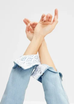 Mujer bonprix bonprix Chaqueta vaquera con inserto de encaje