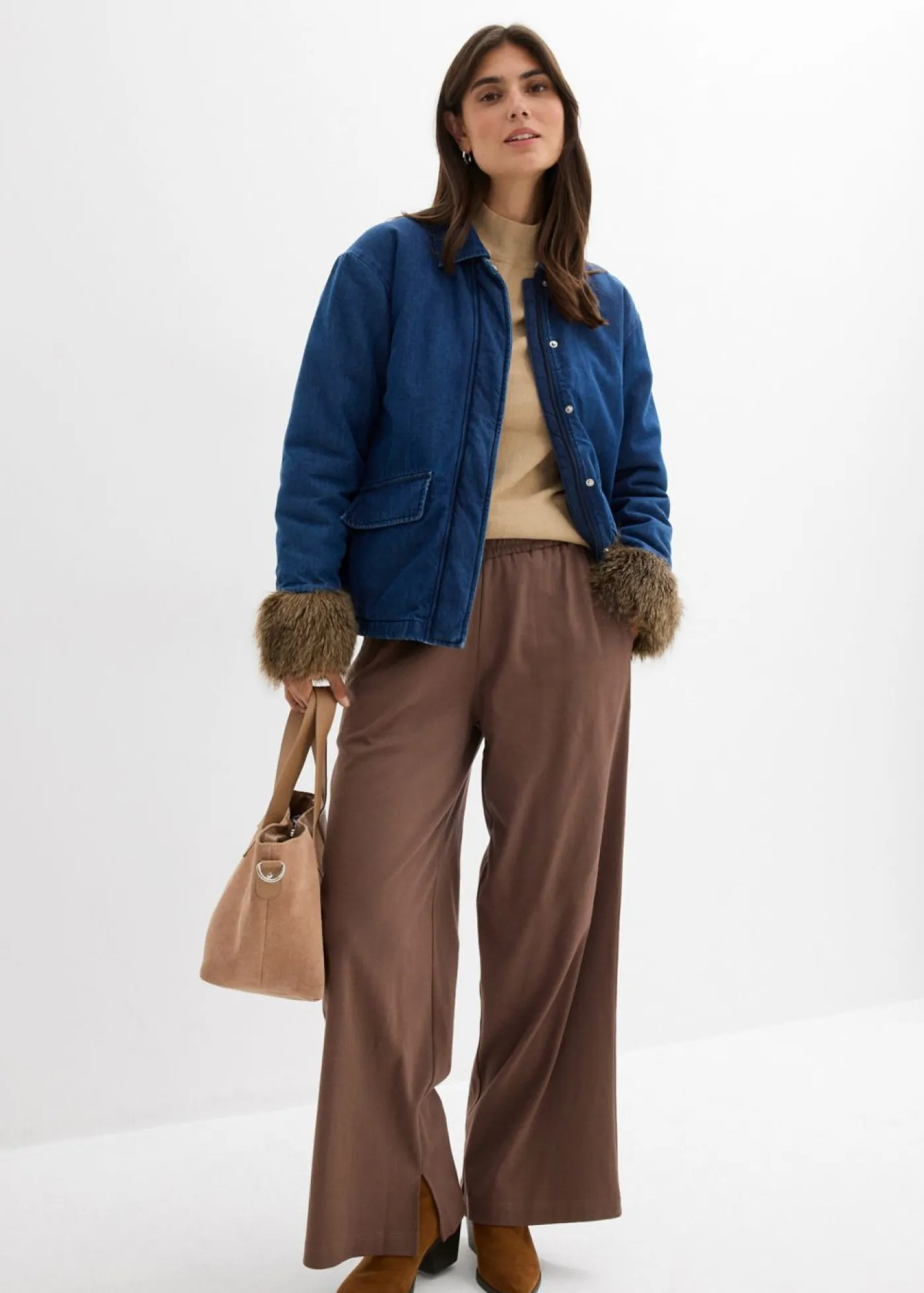 Mujer bonprix bonprix Chaqueta vaquera con ligero guateado