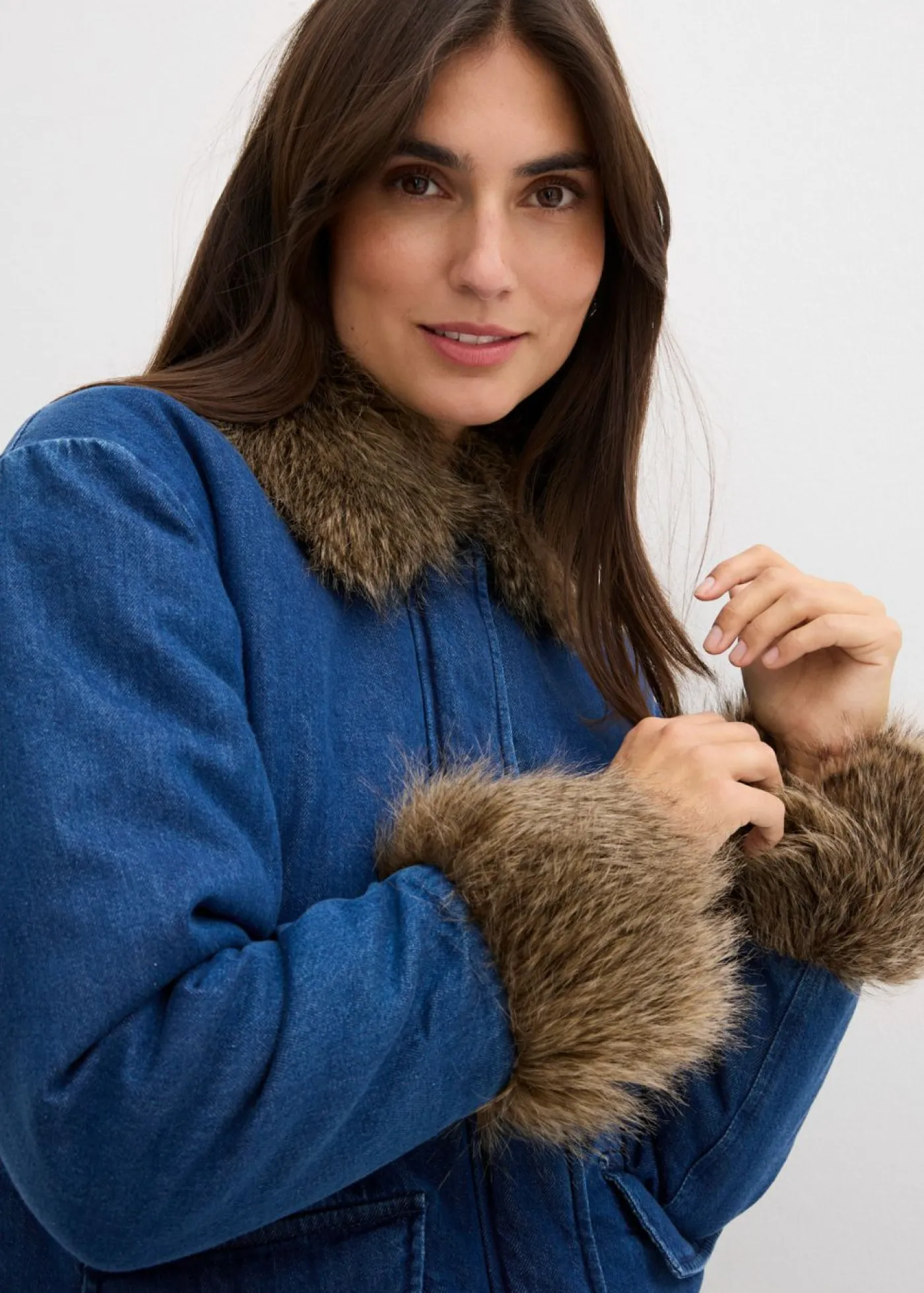 Mujer bonprix bonprix Chaqueta vaquera con ligero guateado