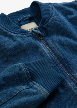 bonprix bonprix Ropa 9 A 16 Años·Chaquetas Y Ropa Outdoor>Chaqueta vaquera de algodón puro con forma de blusón Denim claro