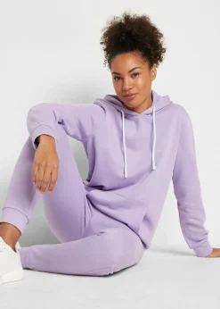 bonprix bonprix Ropa Cómoda|Pantalones>Chándal de algodón (2 piezas) púrpura