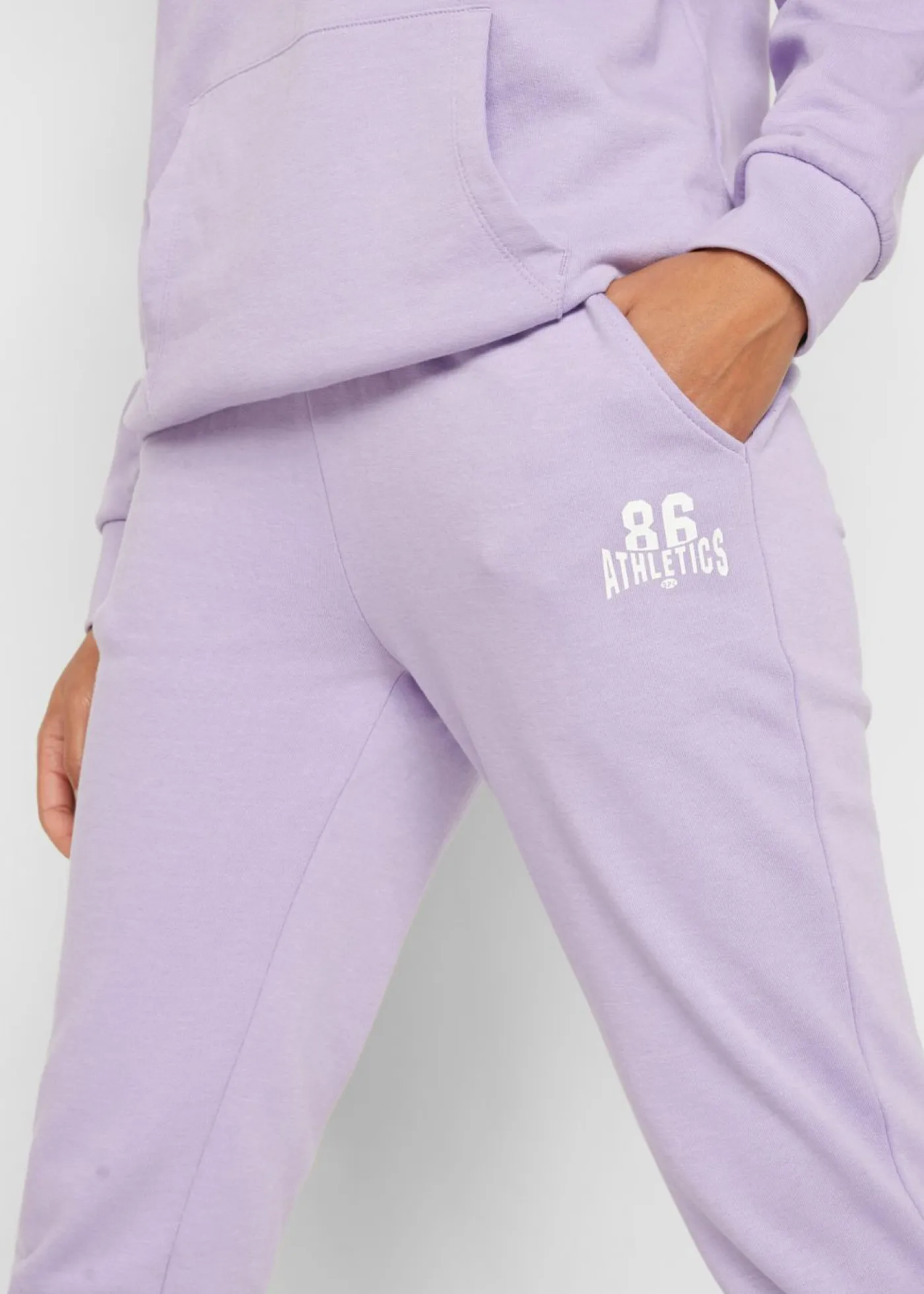 bonprix bonprix Ropa Cómoda|Pantalones>Chándal de algodón (2 piezas) púrpura