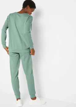 Mujer bonprix bonprix Chándal de algodón puro (conjunto de 2 piezas)