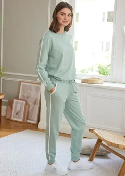 Mujer bonprix bonprix Chándal de algodón puro (conjunto de 2 piezas)