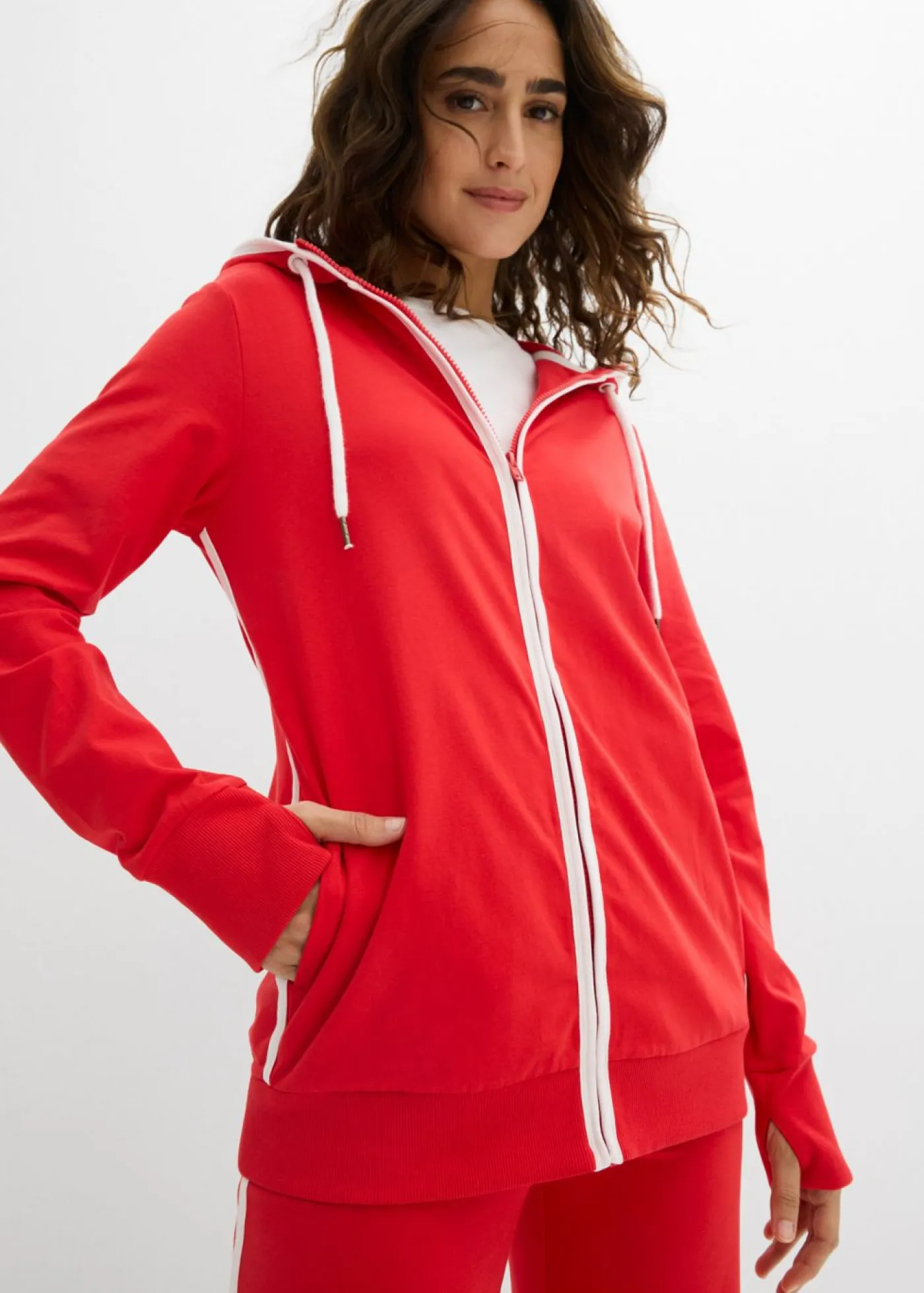 Mujer bonprix bonprix Chándal elástico de algodón (2 piezas)