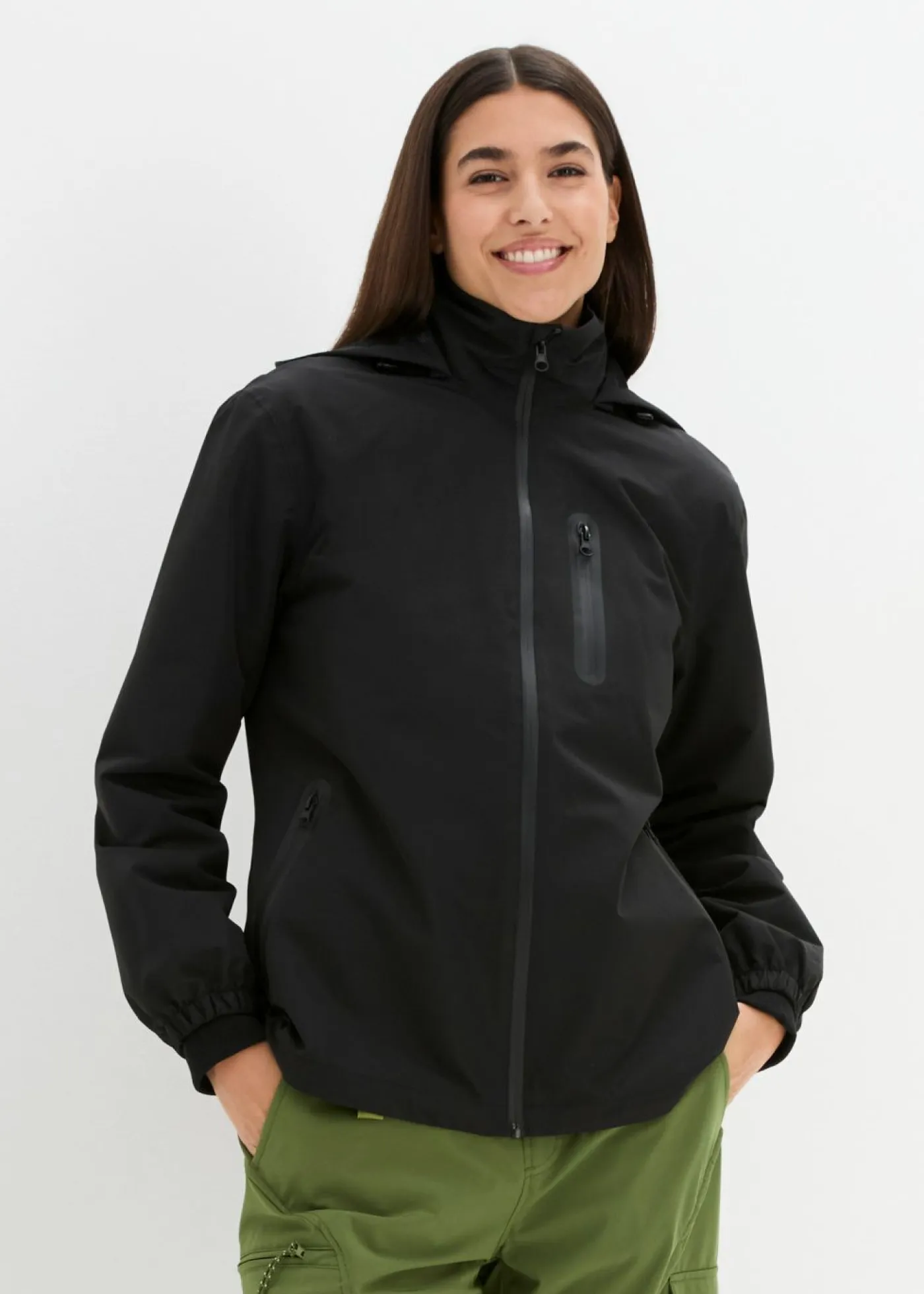 bonprix bonprix Ropa Para El Aire Libre|Ropa Deportiva>Chubasquero ligero Negro