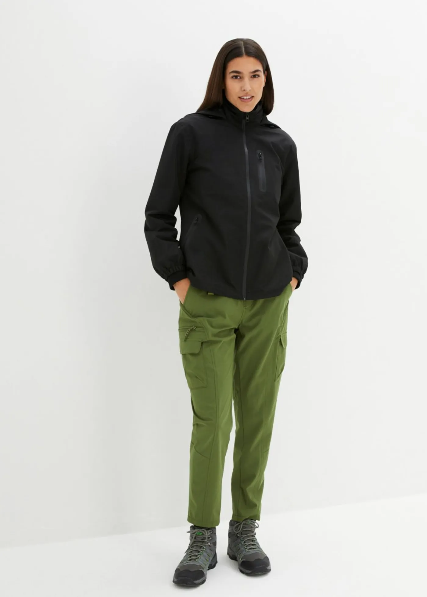 bonprix bonprix Ropa Para El Aire Libre|Ropa Deportiva>Chubasquero ligero Negro