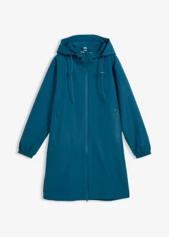 bonprix bonprix Chaquetas Y Abrigos|Novedades>Chubasquero ligero con bolso estilo bandolera Petróleo azul