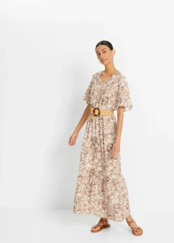 bonprix bonprix Cinturones>Cinturón con aspecto de paja Natural-marrón