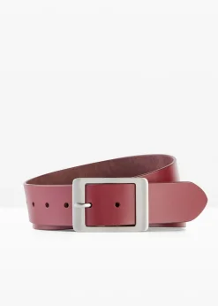 bonprix bonprix Complementos|Complementos Temáticos·Complementos De Piel>Cinturón de cuero Rojo rubí