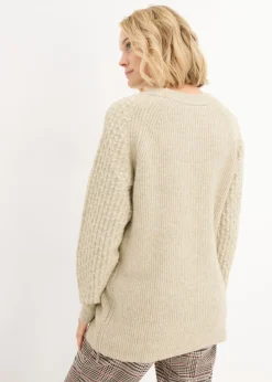 Mujer bonprix bonprix Cálido jersey premamá y de lactancia 2 en 1